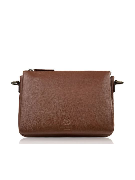 Paolo Peruzzi Leather Women's Bag Shoulder Gold