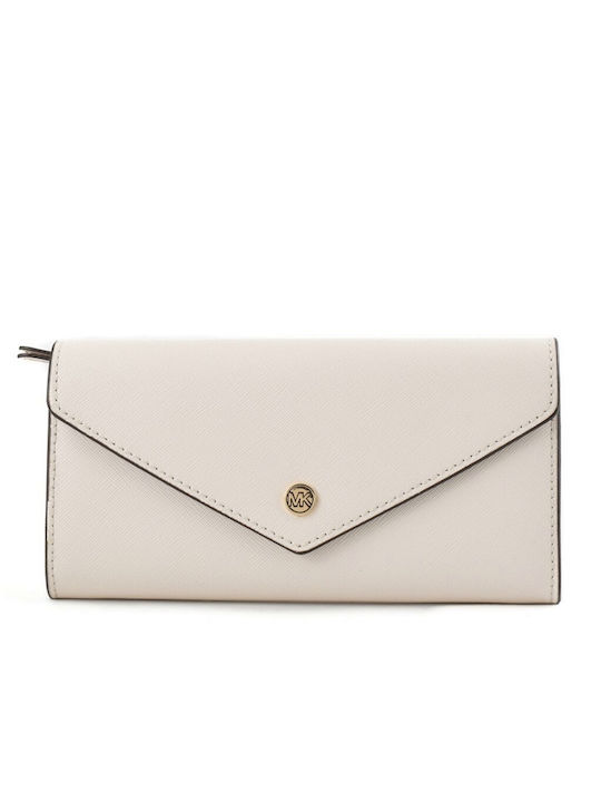 Portofel Dama Large Leather Women's Wallet Cards Beige