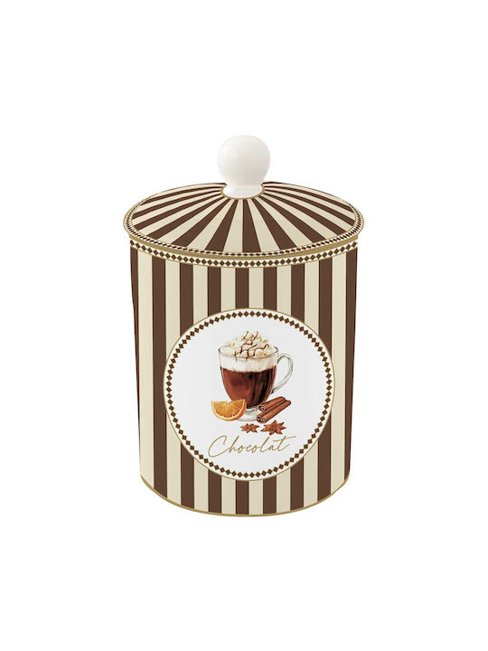 Marva General Use Vase with Lid Made of Porcelain 11.5x18cm 1 Piece