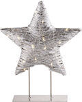 Ασημι Αστερι Βαση 30χ37cm 30led