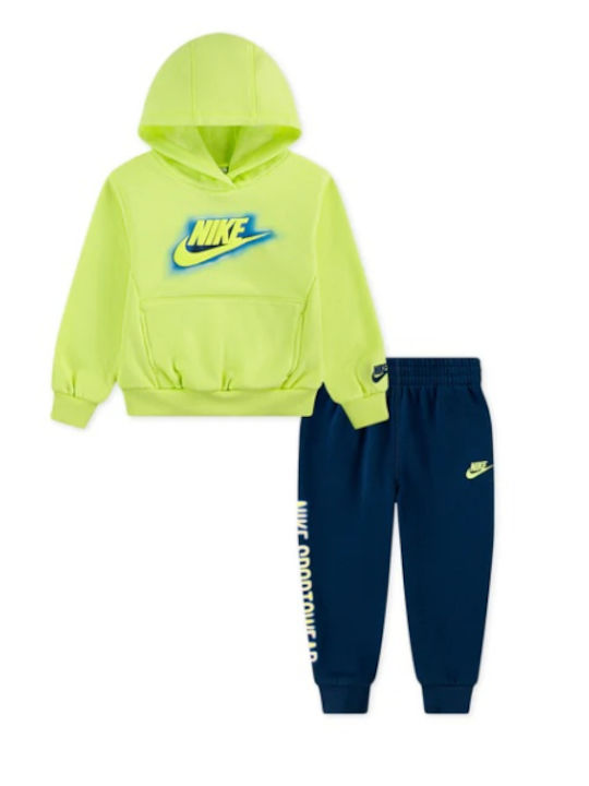 Nike Παιδικό Σετ Φόρμας Πράσινο