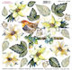 Printed Sospeso Sheet Winter Flowers