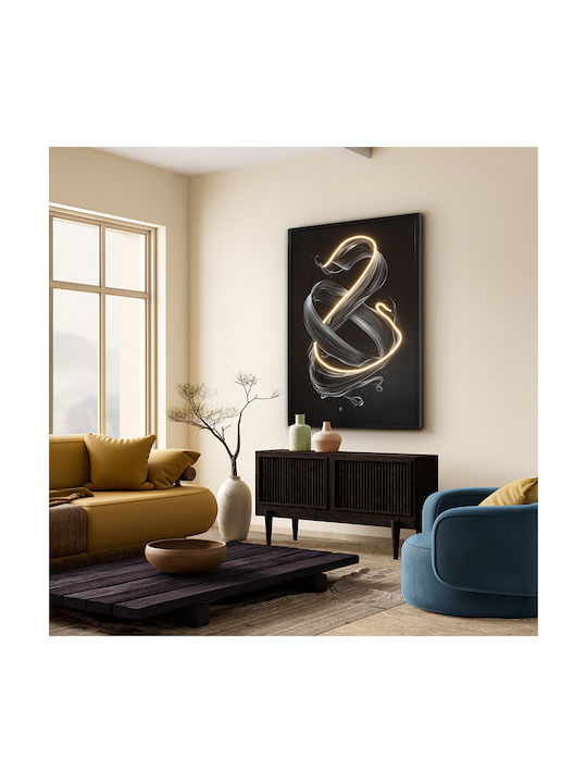 Painting Movement Led Lighting Black Frame 80x120cm Schuller 301381
