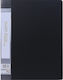 Display Book Folder 40 Plastic Sleeves Black