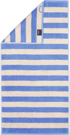 Cawo Face Towel 50x100cm Cream Blue