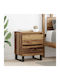 Wooden Bedside Table Processed Wood 40x35x50cm