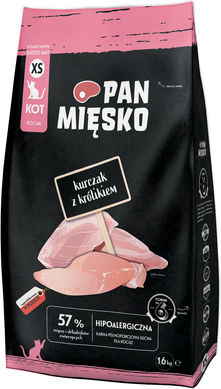 Pan Miesko Dry Food for Young Cats with Chicken / Rabbit 1.6kg