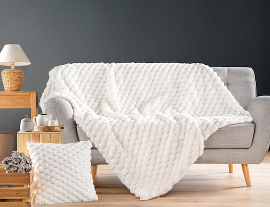 Douceur d'Intérieur Super Double Blanket 220x240cm White