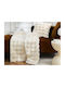 Douceur d'Intérieur Κουβέρτα Fleece Καναπέ 125x150εκ. White