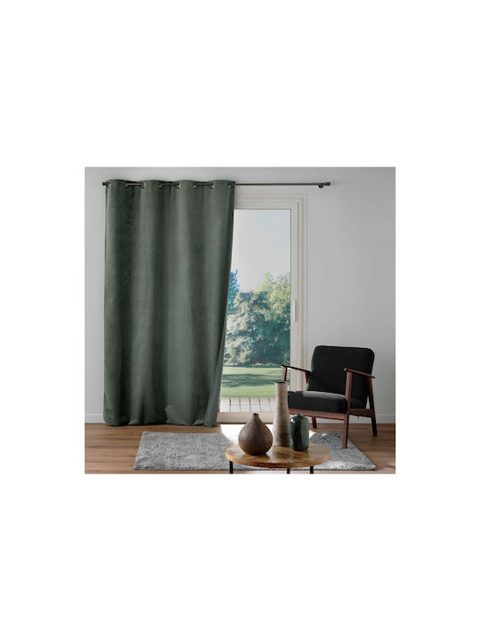 Douceur d'Intérieur Curtain Blackout Window with Grommet Gray 140x260cm