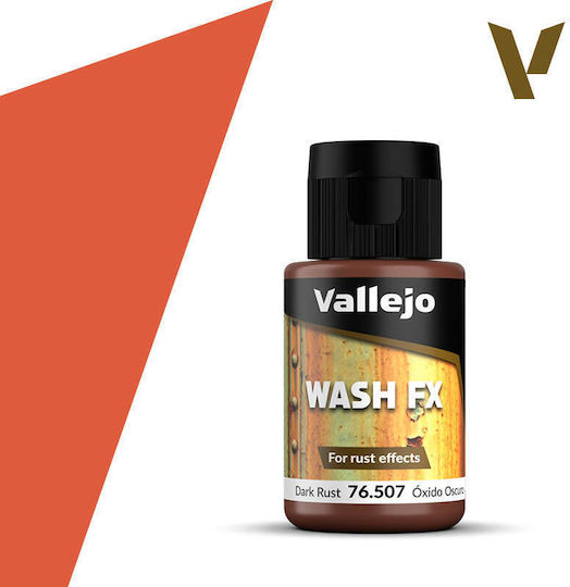 Model Wash Vallejo 35ml Dark Rust 76507