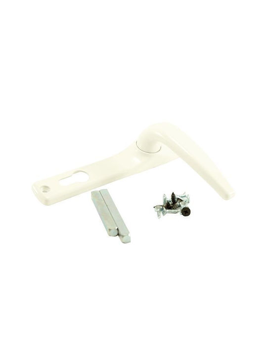 'Ifaistos Window Handle on Plate White 29.0271