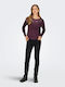 Libi Women's Blouse Long Sleeve Burgundy