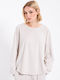 Bluza Damă Mânecă Lungă Crem