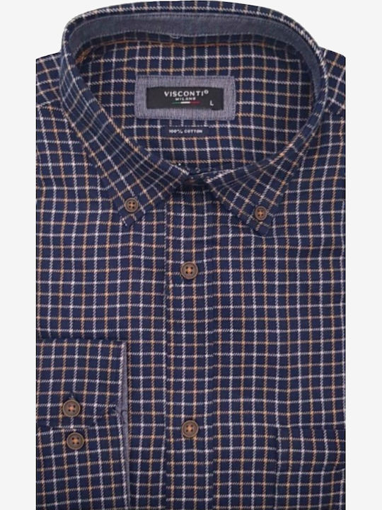 Visconti Flannel Shirt Blue