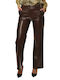 Damen Stoff Hose Brown