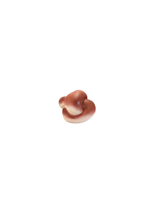 Tabletop Decor Chain Shape Terracotta White Concrete 10x10 cm