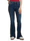 Joella Women's Jean Trousers Flared Dark Blue