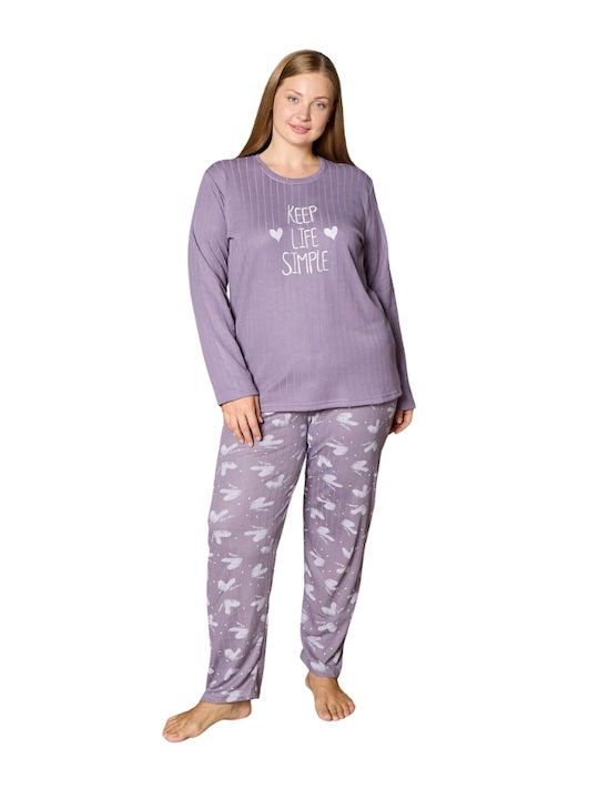 Modalove Set Pijamale pentru Femei Purple