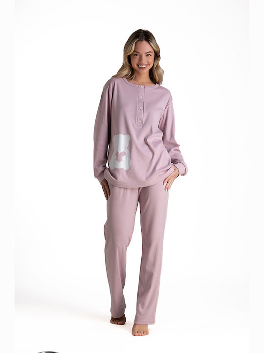 Rachel Winter Damen Pyjama-Set Monochrome
