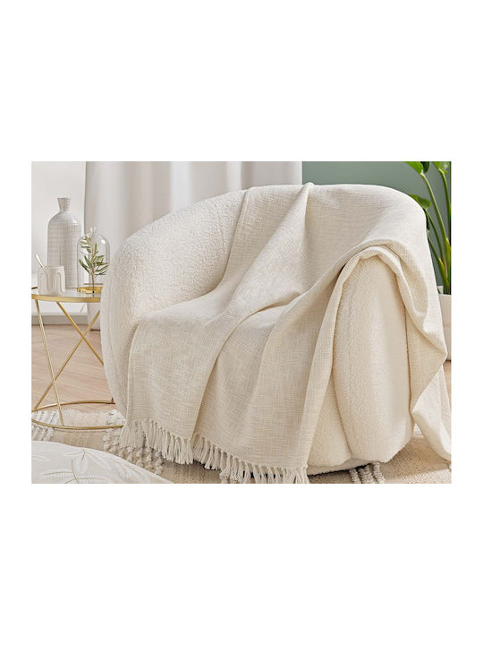 Douceur d'Intérieur Ziggy Ριχτάρι Πολυθρόνας 125x150εκ. White
