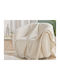 Douceur d'Intérieur Ziggy Ριχτάρι Πολυθρόνας 125x150εκ. White