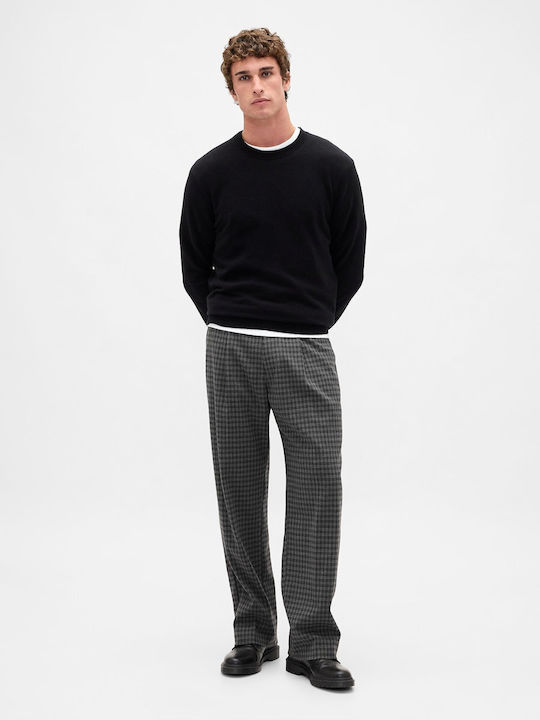 GAP Trousers in Relaxed Fit Grey Plaid