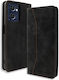Bodycell Book Piele artificială / Piele Negru (Realme 7 5G)