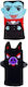 Karneval Ohren Schwarz für Halloween Dracula/Mo...