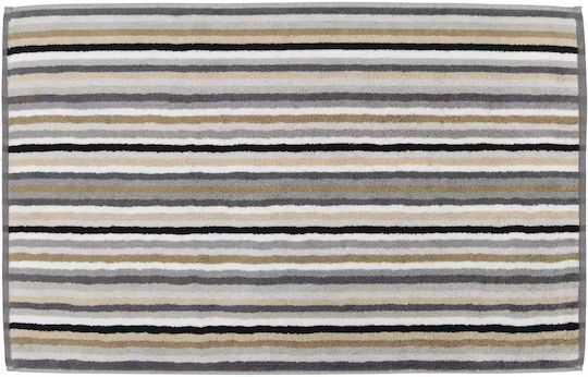 Cawo Face Towel 50x100cm Cream-Brown-Black