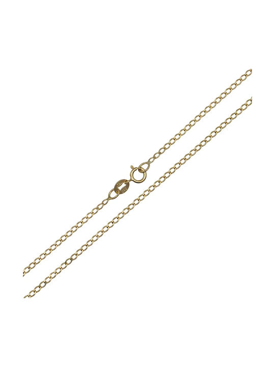 Goldene Kette Nacken 14K Länge 55cm