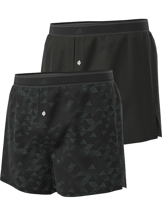 Men's Boxers Black with Patterns 2Pack