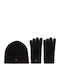 Flag Beanie Beanie Knitted in Black color