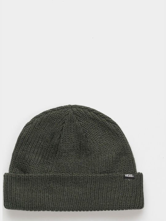 Core Basic Cuff Beanie Unisex Beanie mit Rippstrick in Grün Farbe