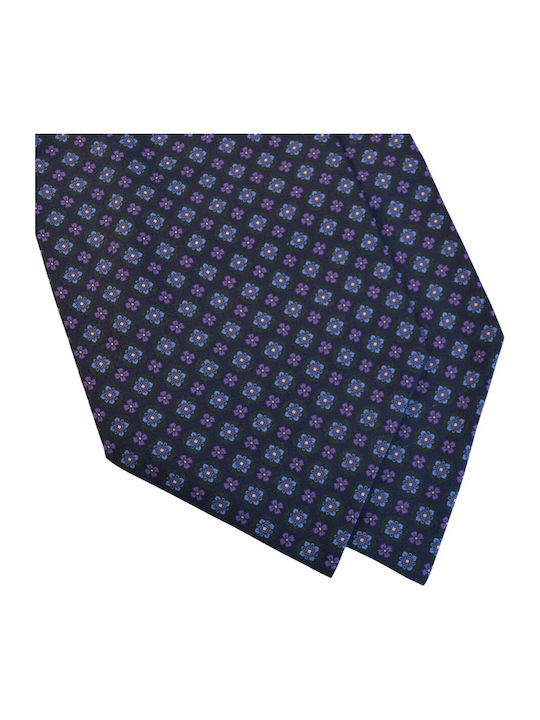 E-Ties Men's Tie Silk Printed in Blue Color