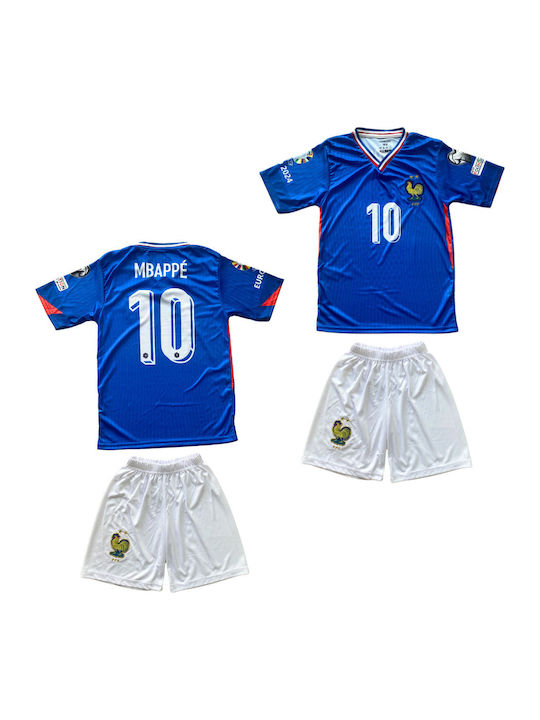 Kids Football Set Mbappe France National Team Euro2024 Blue Balón De Oro Unisex Fj107