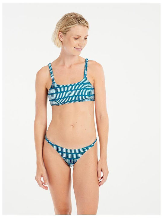 Bikini Set Sports Bra & Brazil Turquoise