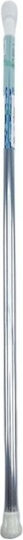 Sidirela E-0269 Shower Curtain Rod Straight with Suction Cup Made of Silver Aluminium 125cm