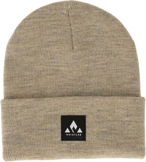Beanie Unisex Σκούφος Πλεκτός σε Μπεζ χρώμα