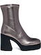 Stiefeletten Damen Silber