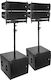 Elokance Pair of Active PA Speakers 350W with 6.5" Woofer