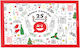 Advert Calendar Coloring Book 25 Days Christmas