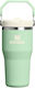 Stanley IceFlow Flip Straw 2.0 Ποτήρι Θερμός Ανοξείδωτο BPA Free 590ml Pistachio με Καλαμάκι