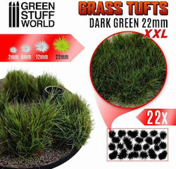 Green Stuff World Dark Green Grass Tufts 22mm 22 Pieces