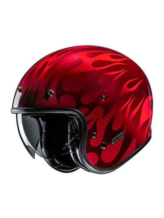 HJC V31 Firo MC1 Motorradhelm Jet ECE 22.06 mit...