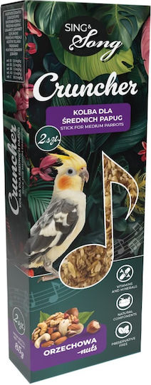 Sing&song Cruncher 85gr Vogelfutter Mittlerer Größe Papageien Getrocknete Nüsse