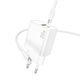 Lamtech Charger with USB-A Port and USB-C Port and Cable USB-C - USB-C 60W Power Delivery / Quick Charge 3.0 Whites (LAM980718)