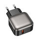 Lamtech Φορτιστής Χωρίς Καλώδιο με Θύρα USB-A 18W Quick Charge 3.0 Γκρι (LAM980473)
