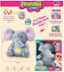 Plush Elephant Sleep Sounds Music & Light 26cm