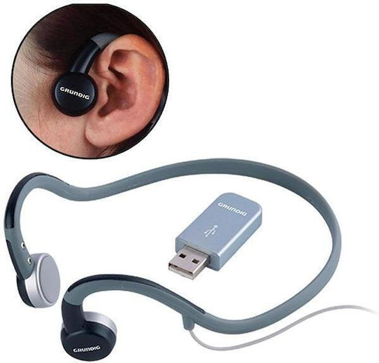 Grundig Knochenleitung Bluetooth-Freisprecheinrichtung Kopfhörer mit Schweißresistenz Gray
